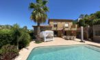 Ferienhaus mit Pool und Palme an der Cote d'Azur nahe dem Meer